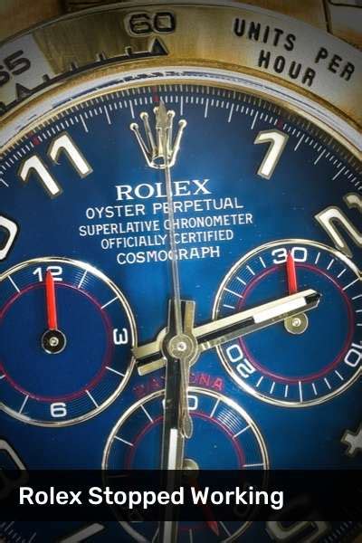 rolex watch ticking|Rolex stopped working after winding.